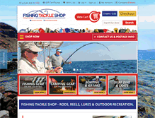 Tablet Screenshot of fishingtackleshop.com.au